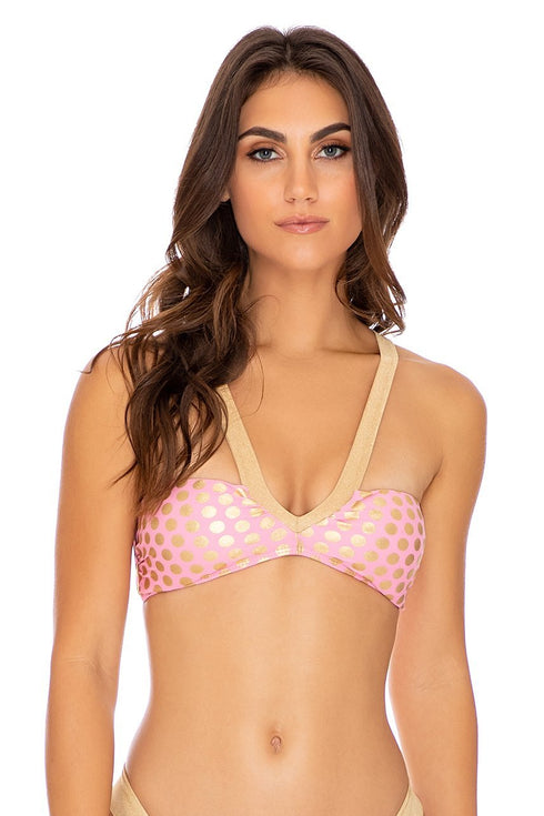 Luli Fama Dotted Delight Bandeau Top